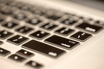 Obraz premium Close-up of laptop keyboard