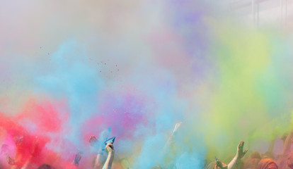 Obraz na płótnie Canvas Eastern Festival of Holi colors festival