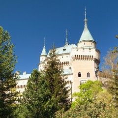 Bojnice castle near Prievidza town, Slovakia, Europe