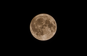Full moon close up.