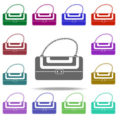 ladies handbag icon. Element of bag icon for mobile concept and web apps. Detailed ladies handbag icon can be used for web and mobile. Premium icon on white background