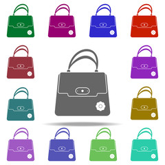 ladies handbag icon. Element of bag icon for mobile concept and web apps. Detailed ladies handbag icon can be used for web and mobile. Premium icon on white background
