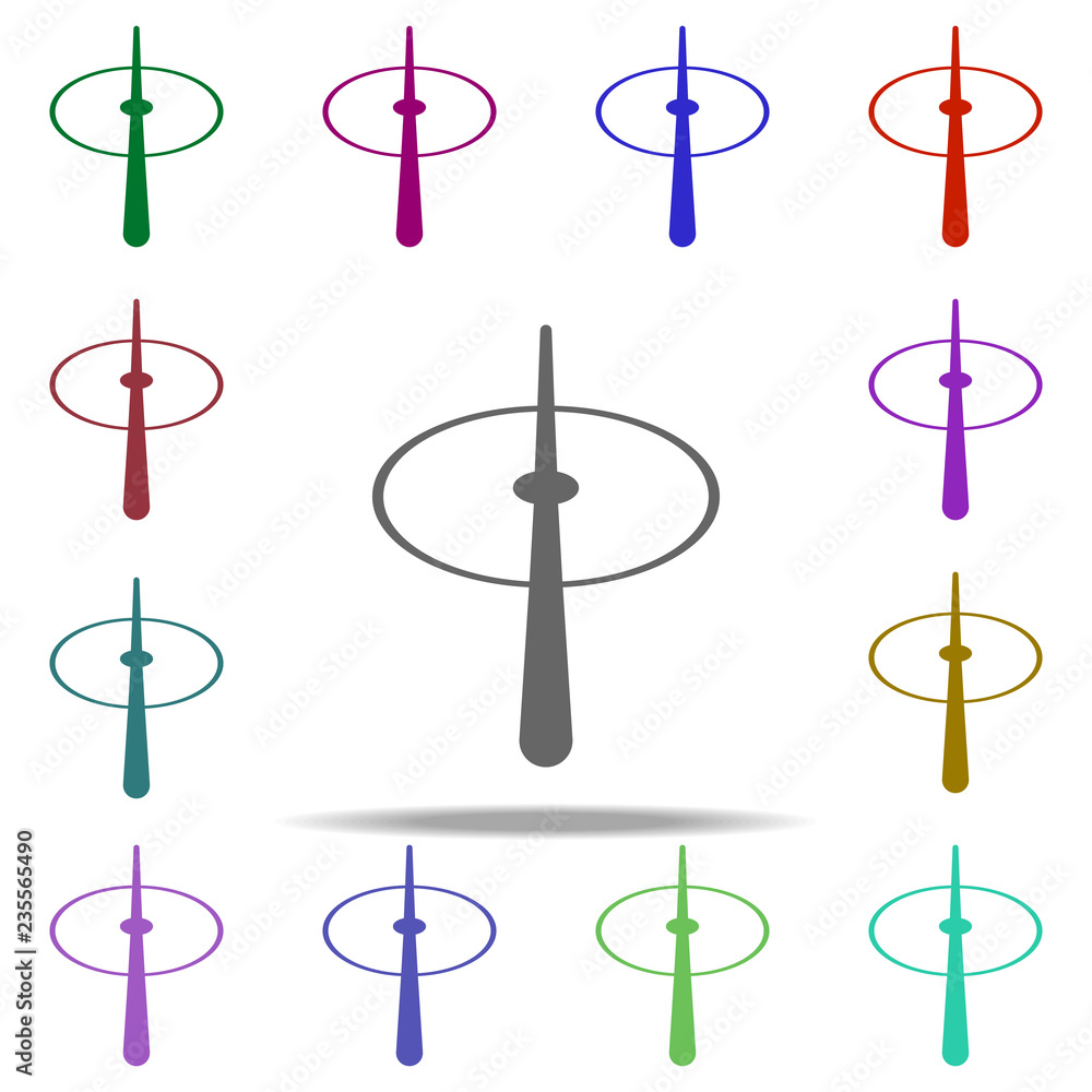 Poster midfield icon. elements of football in multi color style icons. simple icon for websites, web design