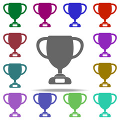 soccer cup icon. Elements of Football in multi color style icons. Simple icon for websites, web design, mobile app, info graphics