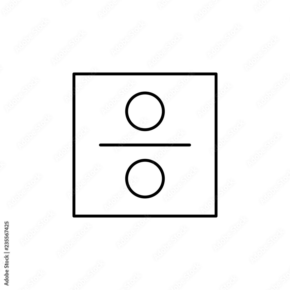 Poster percent squared icon. element of simple icon. thin line icon for website design and development, app