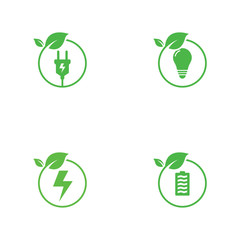 Green energy logo collection