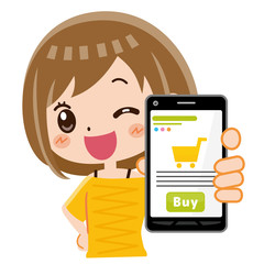 ネットショッピング　女性