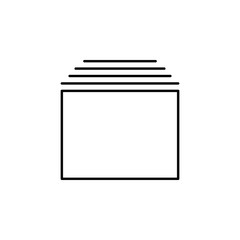 sheets of paper icon. Element of simple icon. Thin line icon for website design and development, app development. Premium icon