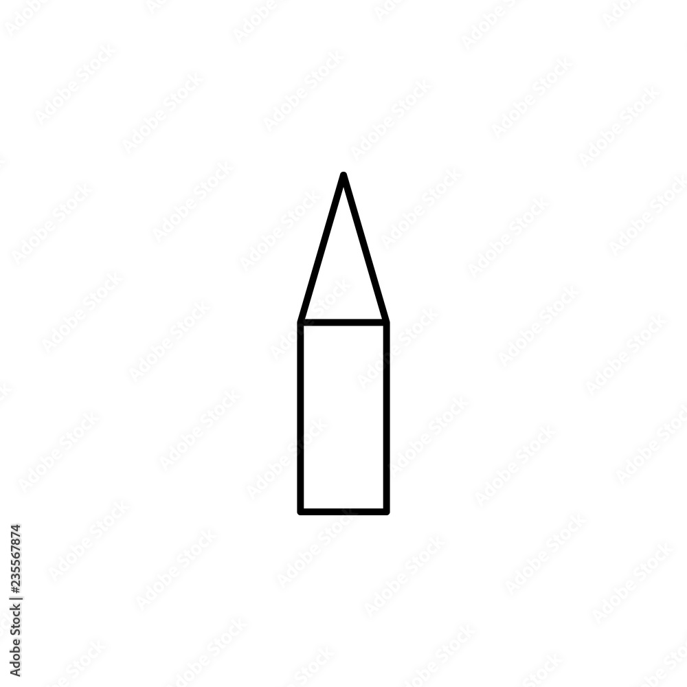 Poster pencil icon. element of simple icon. thin line icon for website design and development, app developm