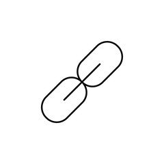 chain icon. Element of simple icon. Thin line icon for website design and development, app development. Premium icon