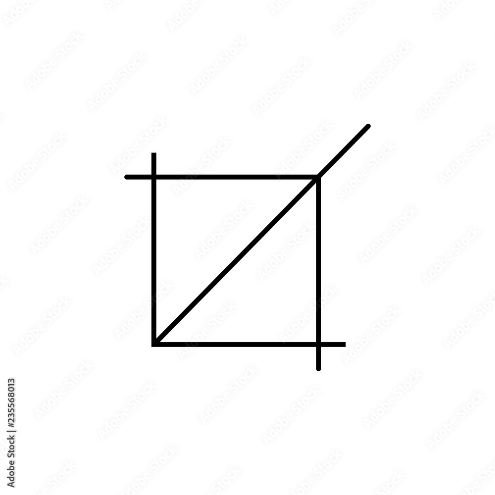 Poster extension symbol icon. Element of simple icon. Thin line icon for website design and development, app development. Premium icon