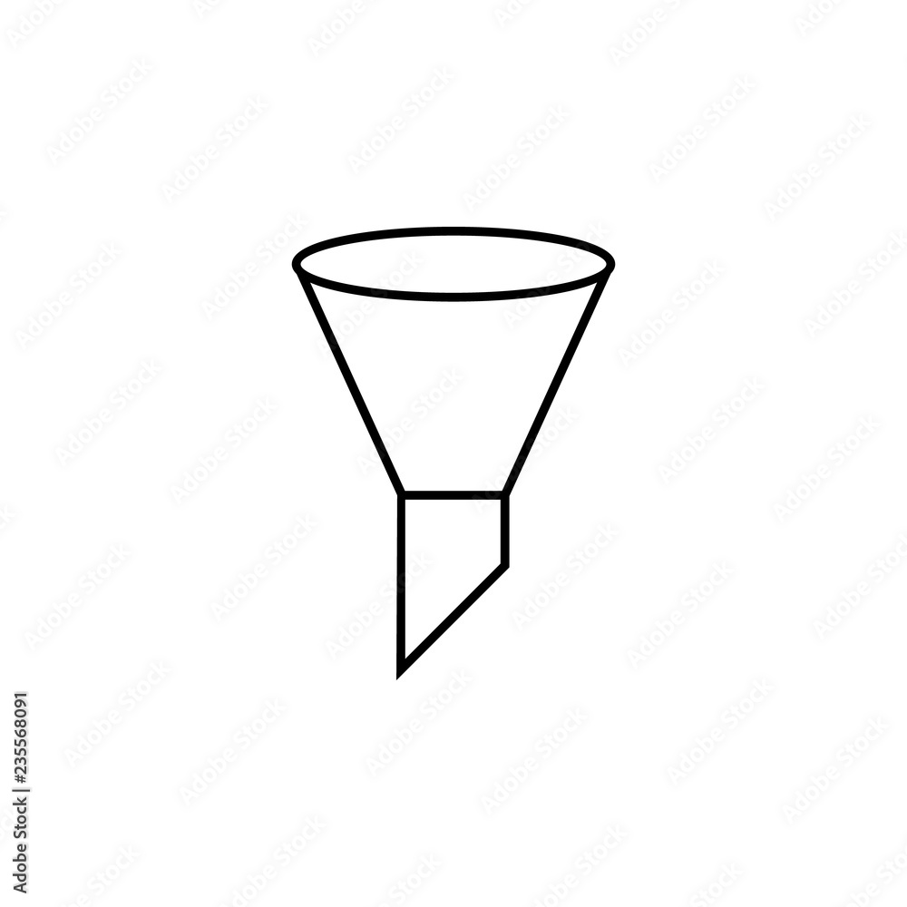 Poster filter icon. element of simple icon. thin line icon for website design and development, app developm