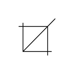 extension symbol icon. Element of simple icon. Thin line icon for website design and development, app development. Premium icon