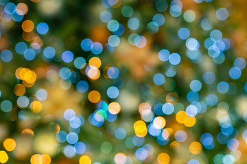 クリスマスツリー　玉ボケ仕様　冬・クリスマスイメージ