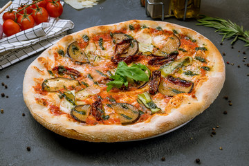 Pizza with vegetables vegetarian