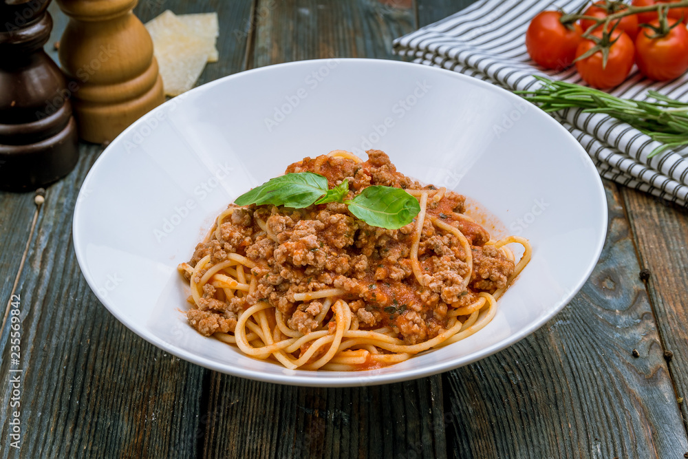 Wall mural Pasta spaghetti Bolognese