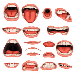 male mouth set