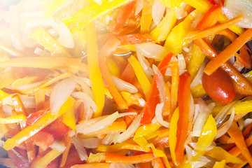 Simple vegetable chinese style food