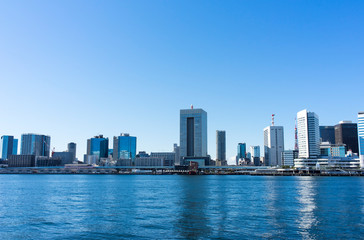 Fototapeta na wymiar Scenery along the Sumida River