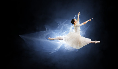 Ballet dancer in jump