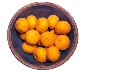 Oranges In A Blue Bowl