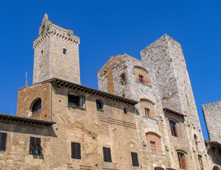 Street Scene in San Gimignano, Tuscany, Italy