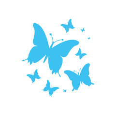 Blue butterflies for Your design