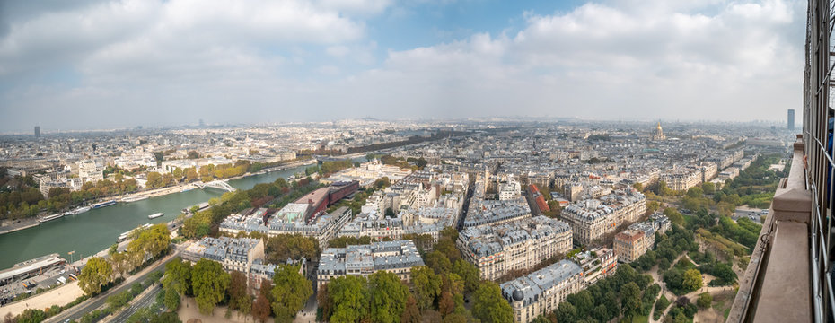 View of the North Side of the Eiffel Tower City View