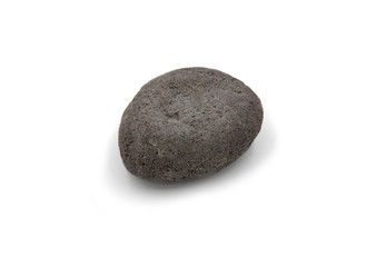 basalt rock Stone - stones isolated on white background.Big granite rock stone,.rock stone isolated on white background.
