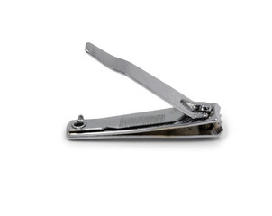 nail clippers - Stainless steel nail clippers isolated on a white background