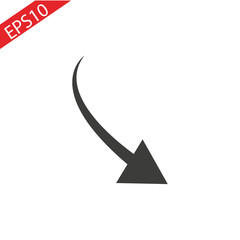 arrow indicates the direction. icon. vector design
