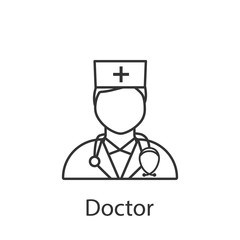 Doctor icon. Element of profession avatar icon for mobile concept and web apps. Detailed Doctor icon can be used for web and mobile