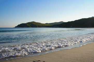 seascape overlooking the coastline of the sea of Japan