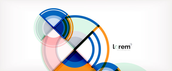 Obraz premium Vector abstract colorful circles background