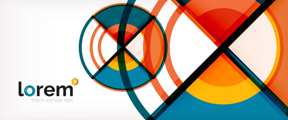Vector abstract colorful circles background
