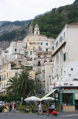 View of the city of Amalfi, Italy