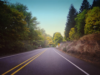 Naklejka premium Roadtrip in beautiful landscape. Pacific coast highway.