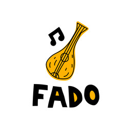 Fado. Portugal guitar