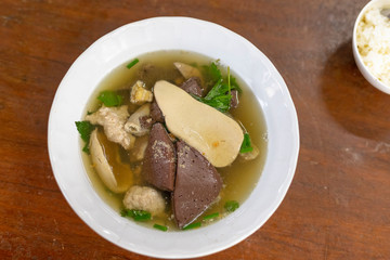 Soup with Boiled with pork.