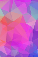 Abstract Geometric polygonal background - triangle low poly pattern - full color spectrum rainbow