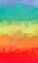 Abstract Geometric polygonal background - triangle low poly pattern - full color spectrum rainbow