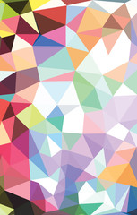 Abstract Geometric polygonal background - triangle low poly pattern - full color spectrum rainbow