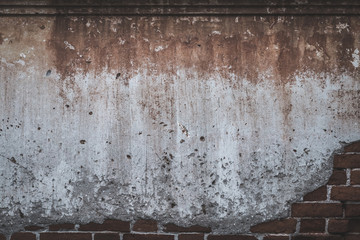 Fototapeta premium Brick wall line vintage texture background.