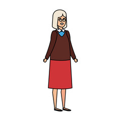 beautiful and young woman character