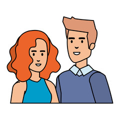 couple avatar characters icons