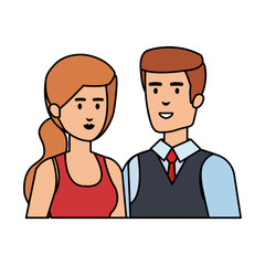 business couple avatars characters