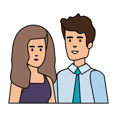 business couple avatars characters