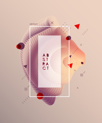 Abstract wavy background for banner, flyer and poster. Dynamic effect. Vector illustration. Cover design template. Can be used for advertising, marketing, presentation.