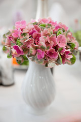 bouquet of tulips in vase