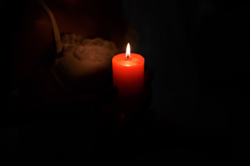 candle in the dark